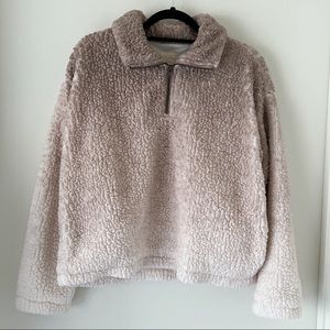 Thread & Supply Teddy Bear Sherpa Fleece Pullover